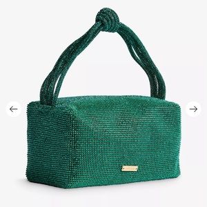 Cult Gaia Sienne mini crystal top handle bag